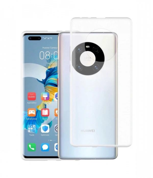 Huawei Mate 40 Pro Kılıf Lüx Şeffaf Silikon