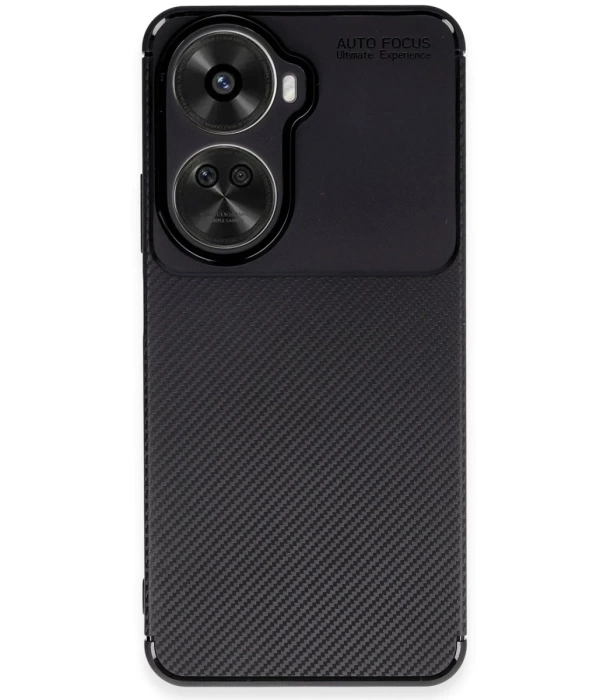 Newface Huawei Nova 12 SE Kılıf Auto Focus Karbon Kapak - Siyah