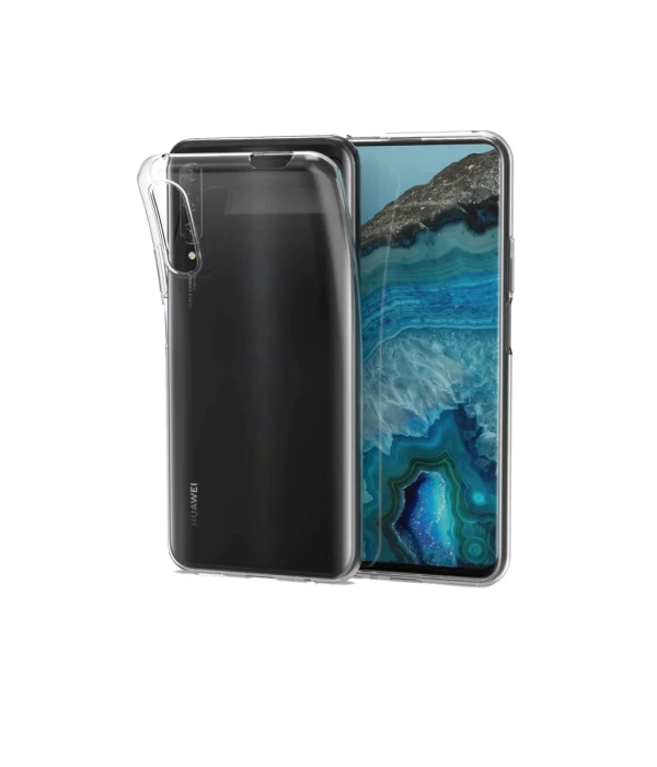 Newface Huawei P Smart Pro / Y9S Kılıf Lüx Şeffaf Silikon