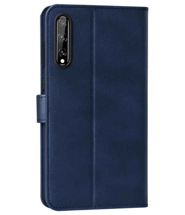 Newface Huawei P Smart S Kılıf Trend S Plus Kapaklı Kılıf - Lacivert