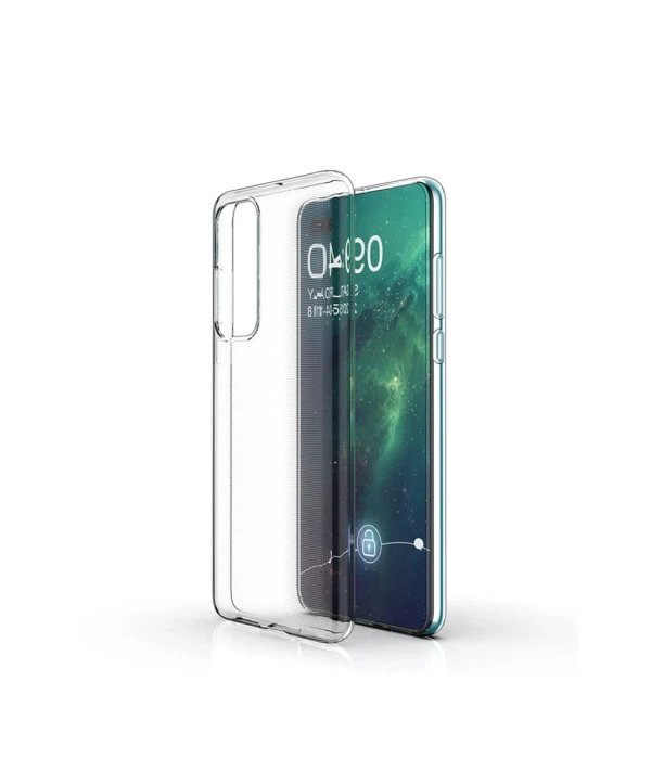 Newface Huawei P40 Kılıf Lüx Şeffaf Silikon - Şeffaf