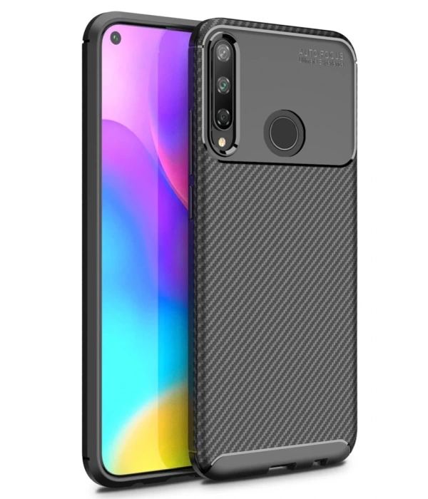 Newface Huawei P40 Lite E Kılıf Auto Focus Karbon Kapak