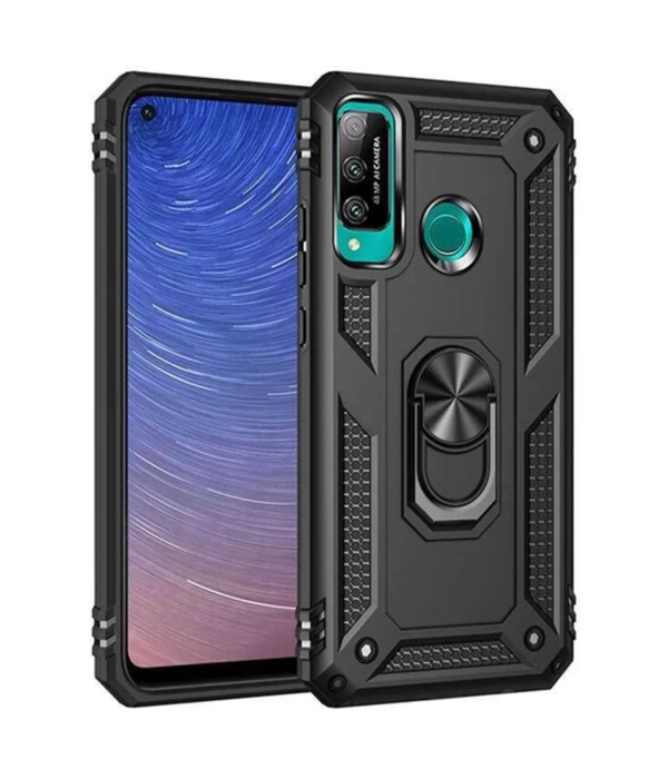 Newface Huawei P40 Lite E Kılıf Sofya Yüzüklü Silikon Kapak