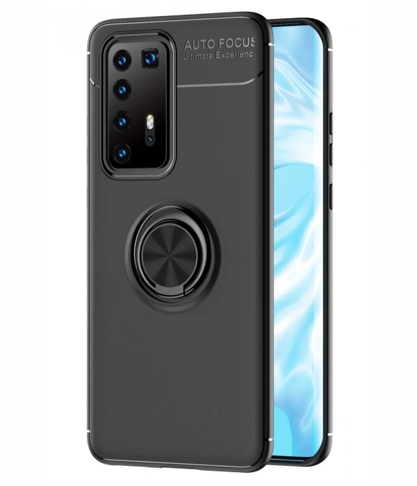 Newface Huawei P40 Pro Kılıf Range Yüzüklü Silikon