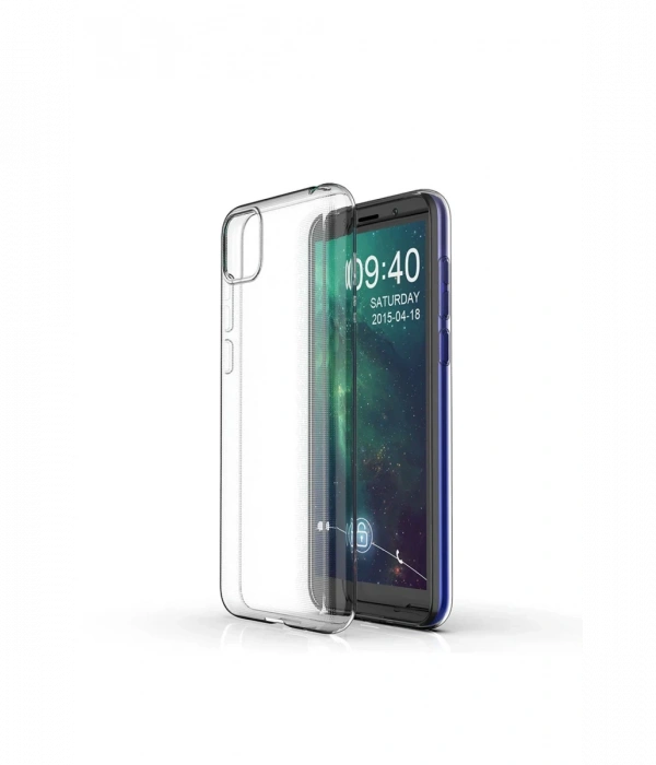 Newface Huawei Y5P Kılıf Lüx Şeffaf Silikon - Şeffaf