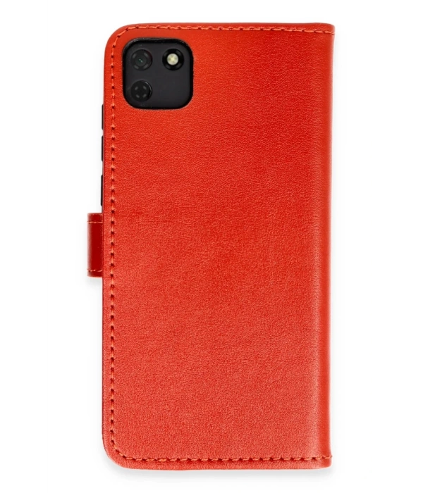 Newface Huawei Y5P Kılıf Trend S Plus Kapaklı Kılıf - Kırmızı