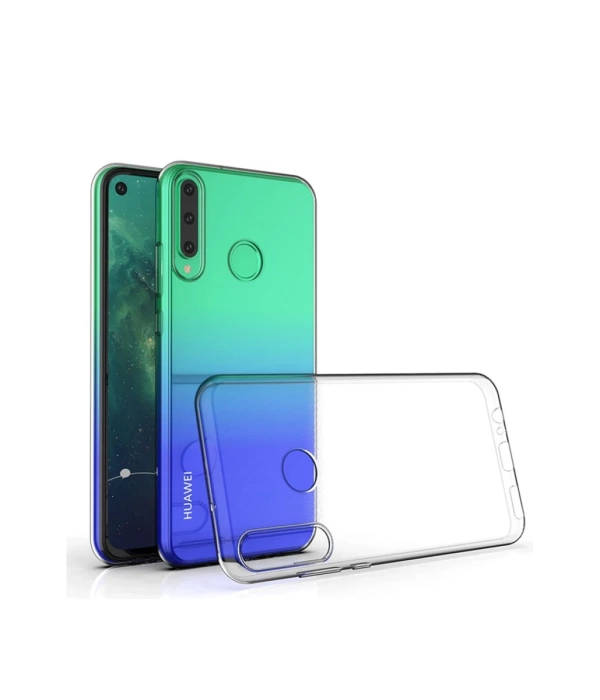 Newface Huawei Y6P Kılıf Lüx Şeffaf Silikon - Şeffaf