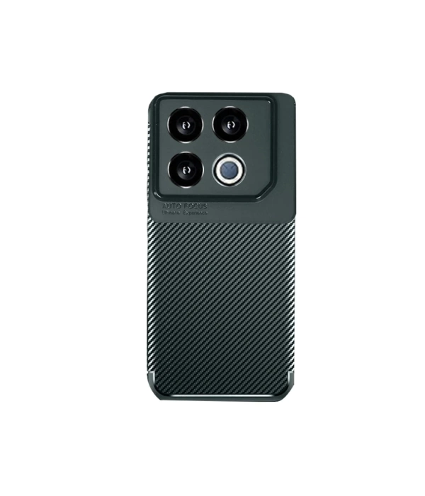 Newface İnfinix GT 20 Pro Kılıf Auto Focus Karbon Kapak - Koyu Yeşil