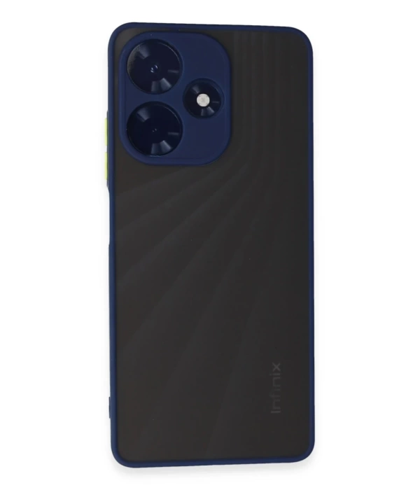 Newface İnfinix Hot 30 4G Kılıf Montreal Silikon Kapak - Lacivert