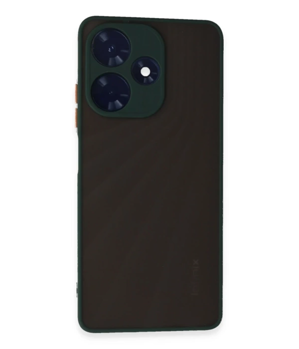 Newface İnfinix Hot 30 4G Kılıf Montreal Silikon Kapak - Yeşil