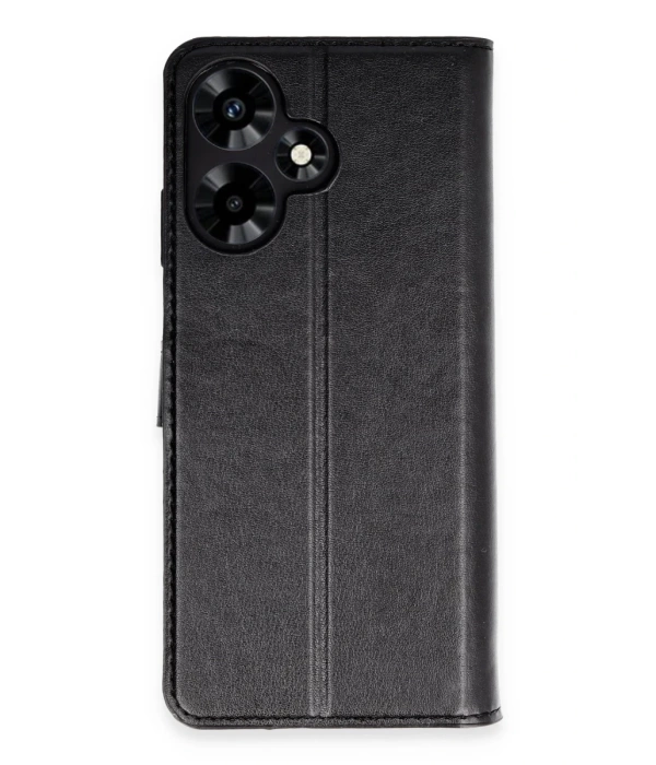 Newface İnfinix Hot 30 4G Kılıf Trend S Plus Kapaklı Kılıf - Siyah