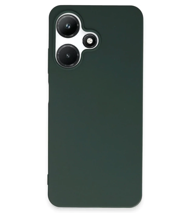 Newface İnfinix Hot 30i Kılıf First Silikon - Koyu Yeşil
