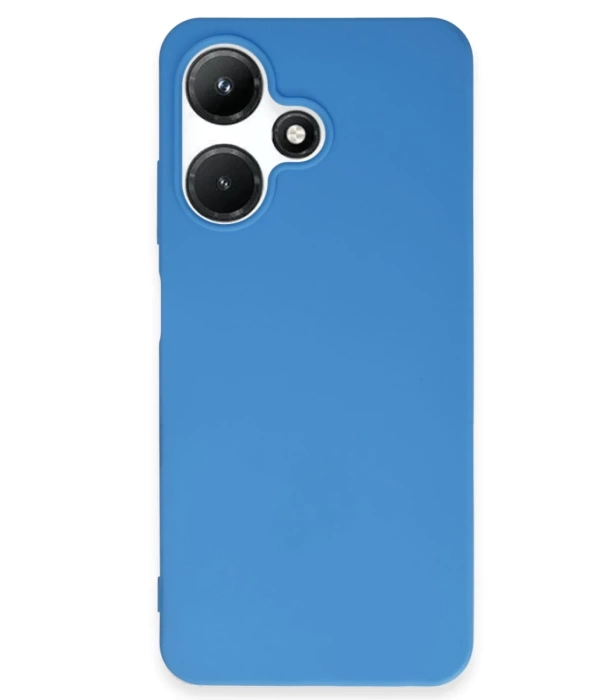 Newface İnfinix Hot 30i Kılıf First Silikon - Mavi