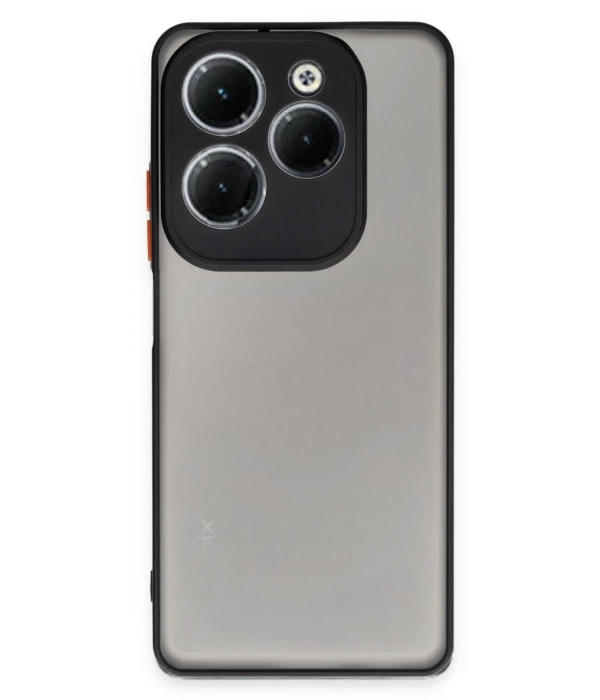Newface İnfinix Hot 40 Pro Kılıf Montreal Silikon Kapak - Siyah