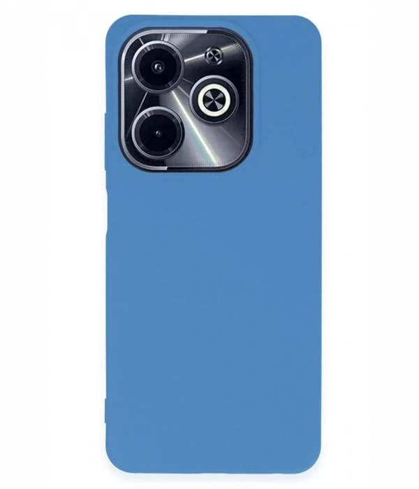 Newface İnfinix Hot 40i Kılıf First Silikon - Mavi