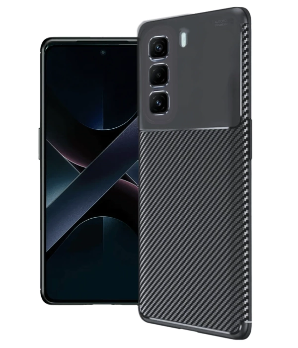 Newface İnfinix Hot 50 4G Kılıf Auto Focus Karbon Kapak