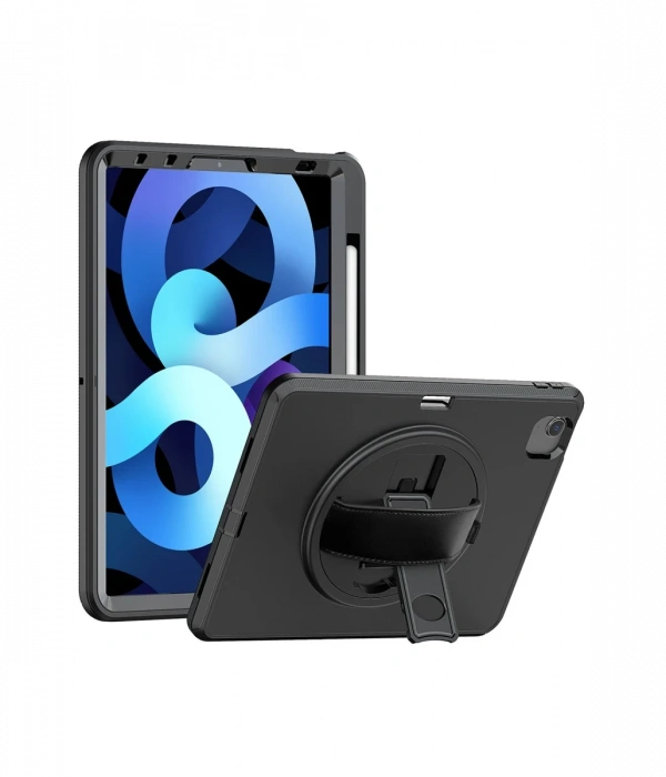 Newface iPad 2022 10.9 (10.nesil) Kılıf Hand Strap Tablet Kılıfı