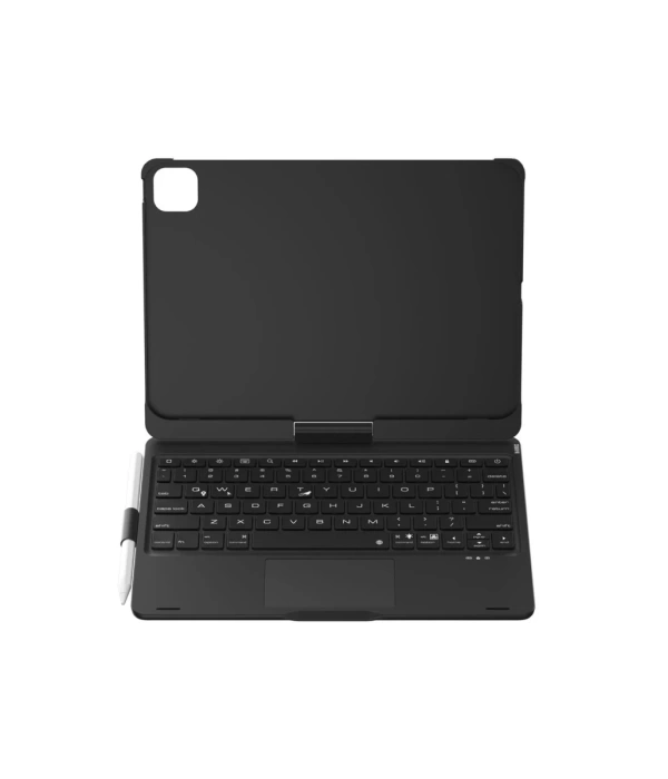Newface iPad Pro 11 (2024) F11 ATS Kılıf Magic Dönen Klavyeli Tablet Kılıf - Siyah