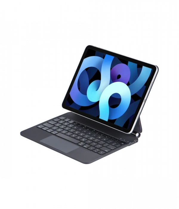 iPad Pro 11 (2024) Kılıf X7P Magic Manyetik Klavyeli Tablet Kılıfı - Siyah