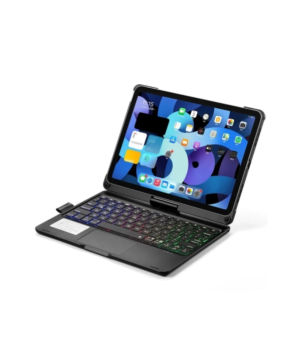 Newface iPad Pro 13 (2024) F13 ATS Kılıf Magic Dönen Klavyeli Tablet Kılıf - Siyah