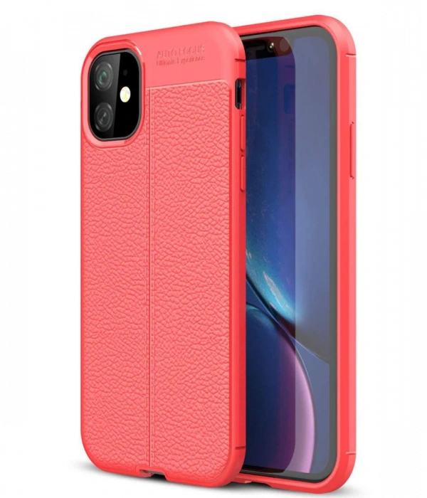 Newface iPhone 11 Kılıf Auto Focus Kapak - Kırmızı
