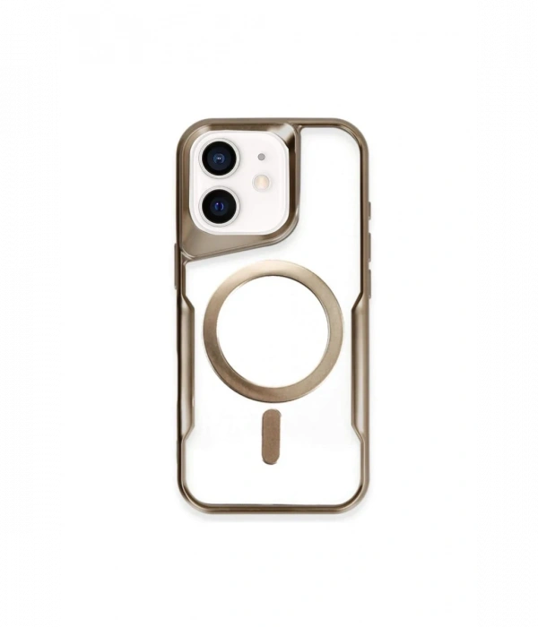 Newface iPhone 11 Kılıf Boyi Magsafe Silikon Kapak - Çöl Titanyum