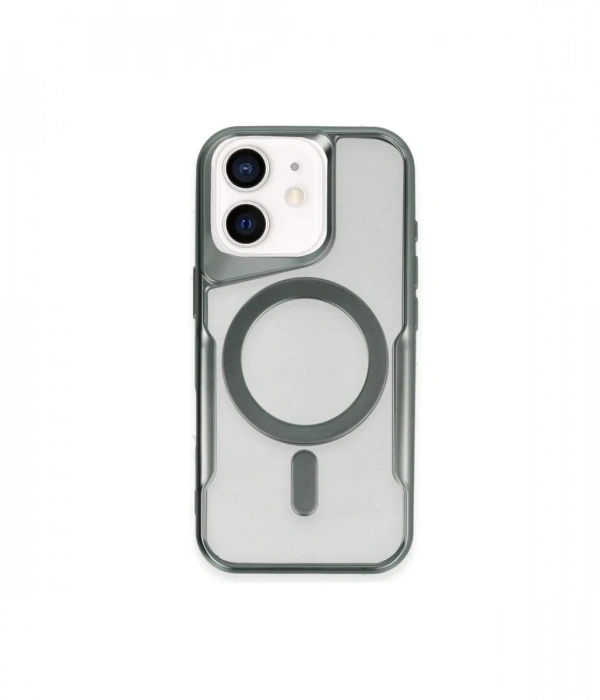 Newface iPhone 11 Kılıf Boyi Magsafe Silikon Kapak - Yeşil