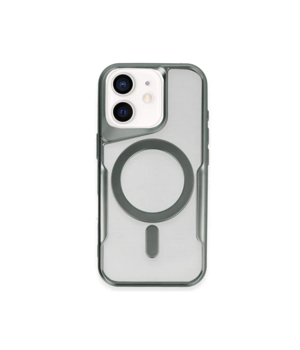 Newface iPhone 11 Kılıf Boyi Magsafe Silikon Kapak - Yeşil