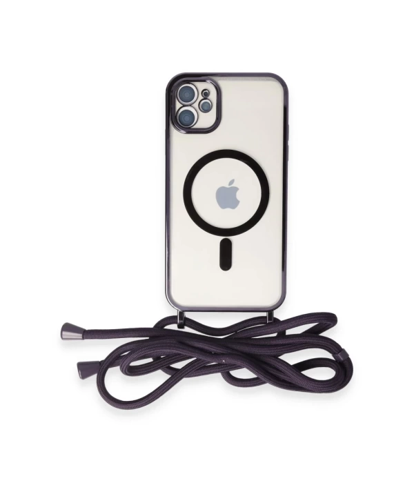 Newface iPhone 11 Kılıf Divo Lazer Askılı Magsafe Kapak