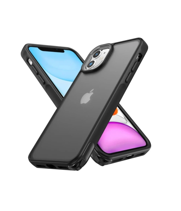 Newface iPhone 11 Kılıf Elegant Kapak - Siyah
