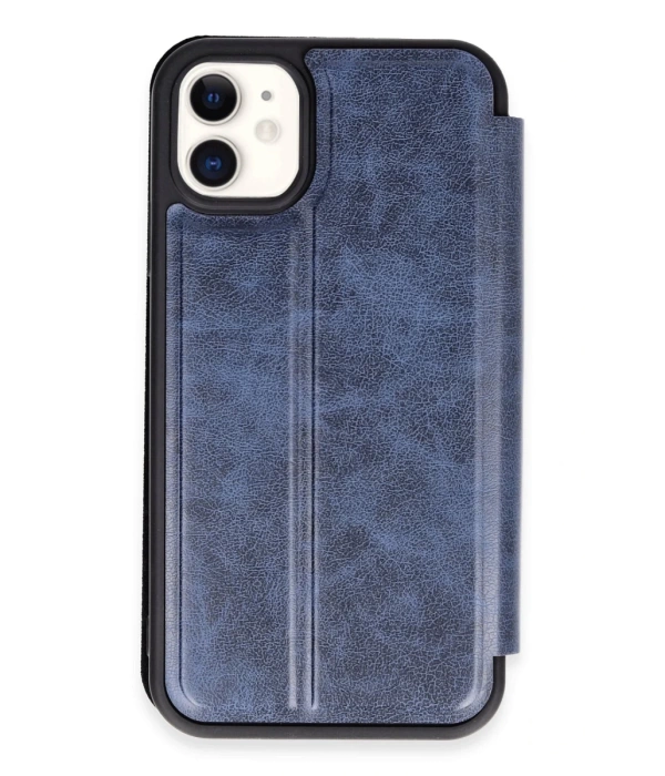 Newface iPhone 11 Kılıf Flip Cover - Lacivert