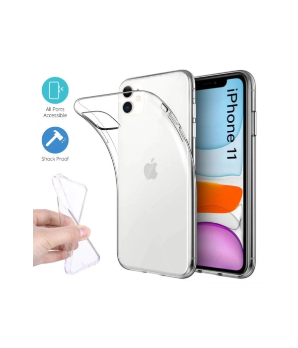 Newface iPhone 11 Kılıf Lüx Şeffaf Silikon