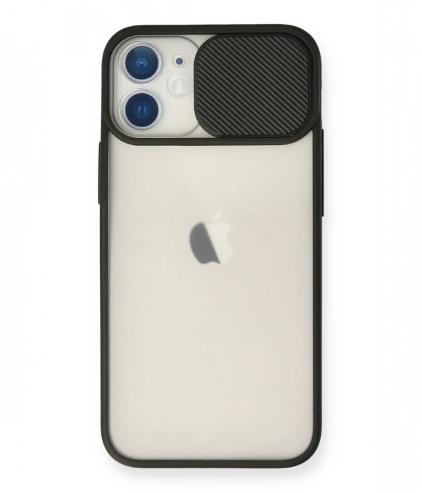 Newface iPhone 11 Kılıf Palm Buzlu Kamera Sürgülü Silikon