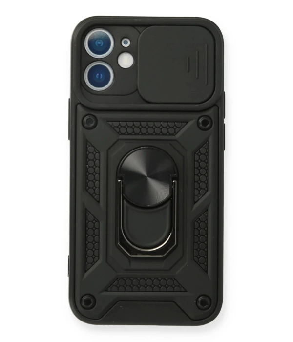 Newface iPhone 11 Kılıf Pars Lens Yüzüklü Silikon