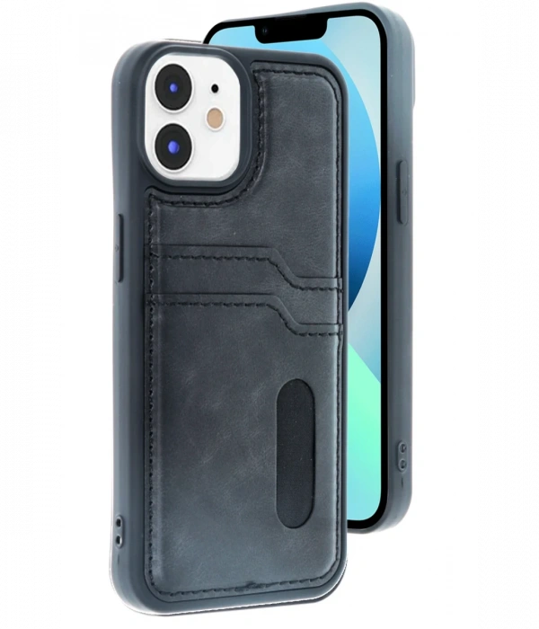 Newface iPhone 11 Kılıf Sara Kartvizitli Deri Kılıf