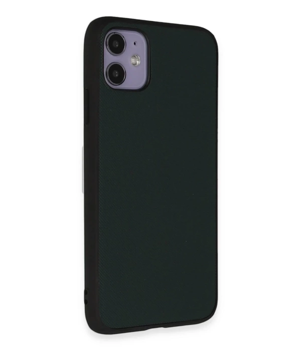 Newface iPhone 11 Kılıf Taft Kapak - Koyu Yeşil