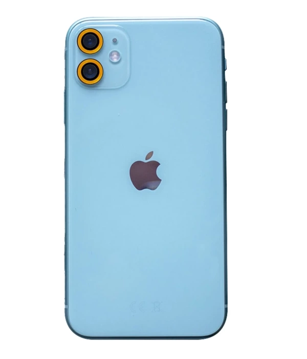Newface iPhone 11 Neon Fosforlu Kamera Lens - Sarı