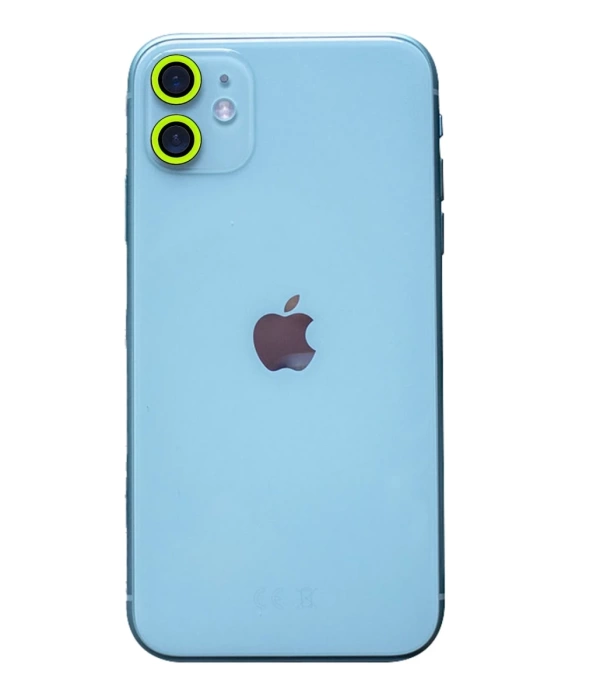Newface iPhone 11 Neon Fosforlu Kamera Lens - Yeşil