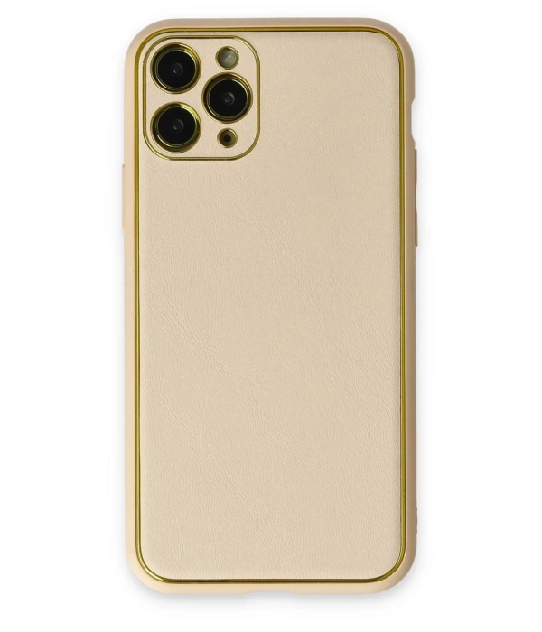 Newface iPhone 11 Pro Kılıf Coco Deri Silikon Kapak