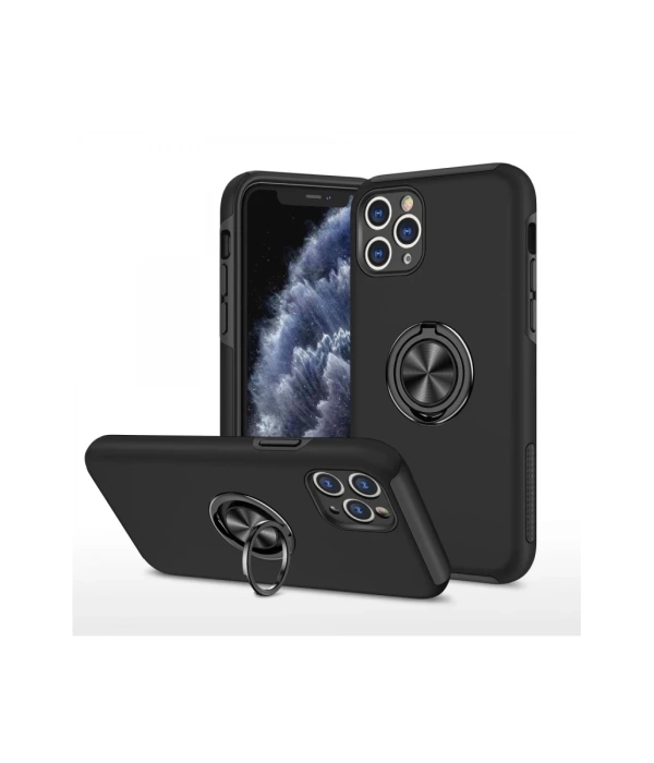Newface iPhone 11 Pro Kılıf Elit Yüzüklü Kapak