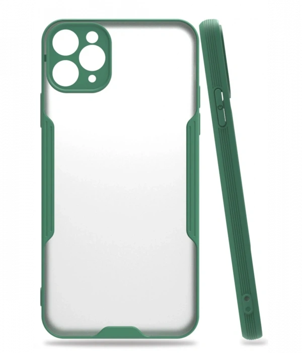 Newface iPhone 11 Pro Kılıf Platin Silikon - Yeşil