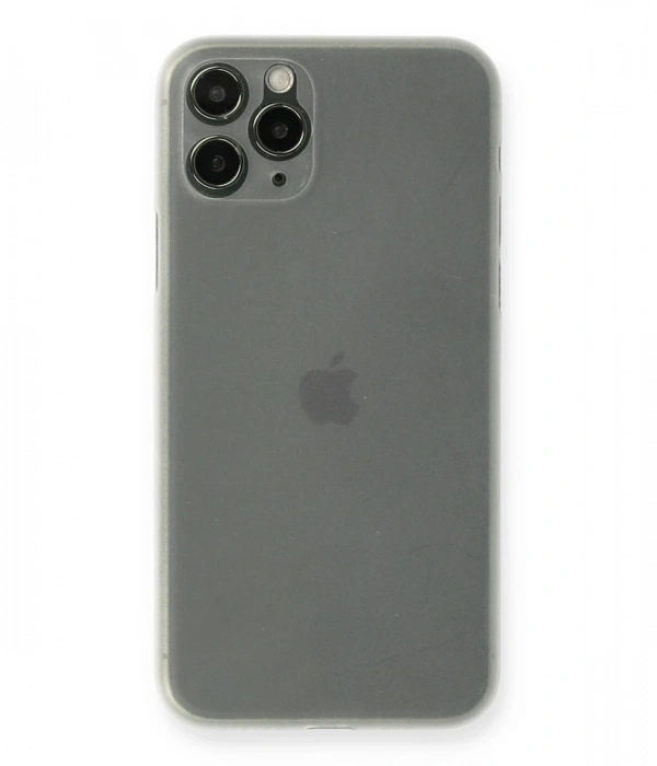 Newface iPhone 11 Pro Kılıf PP Ultra İnce Kapak - Beyaz