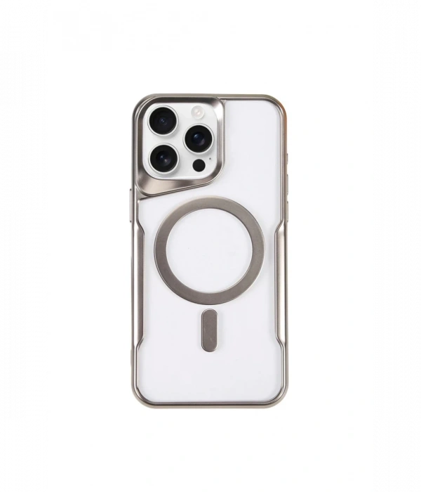 Newface iPhone 11 Pro Max Kılıf Boyi Magsafe Silikon Kapak - Gümüş