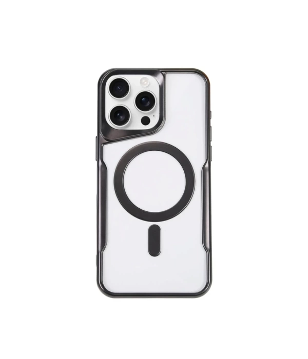 Newface iPhone 11 Pro Max Kılıf Boyi Magsafe Silikon Kapak - Siyah