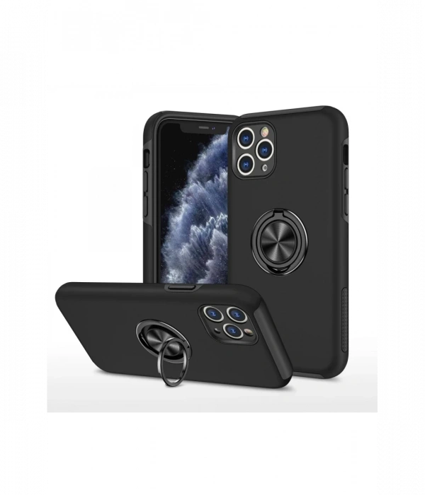 Newface iPhone 11 Pro Max Kılıf Elit Yüzüklü Kapak