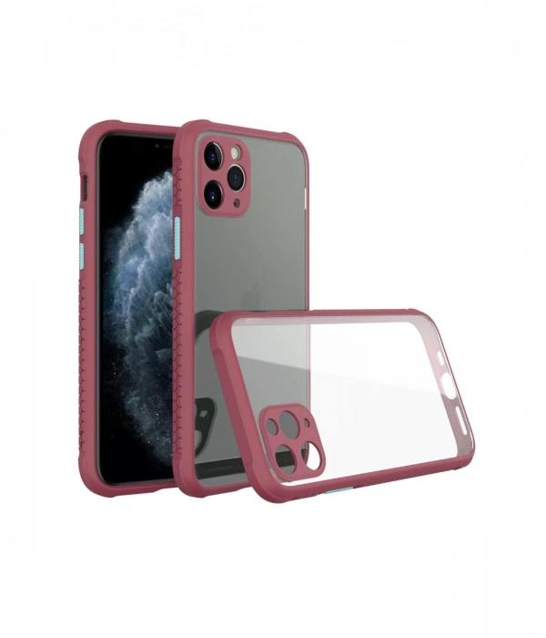Newface iPhone 11 Pro Max Kılıf Miami Şeffaf Silikon