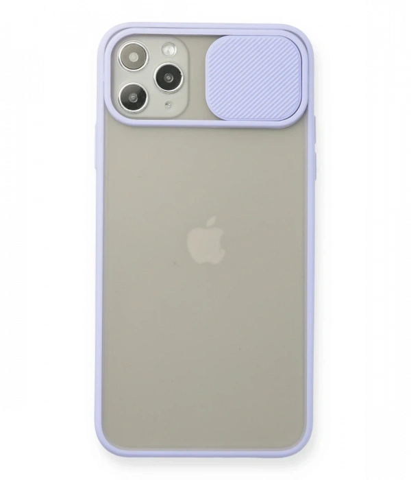 Newface iPhone 11 Pro Max Kılıf Palm Buzlu Kamera Sürgülü Silikon