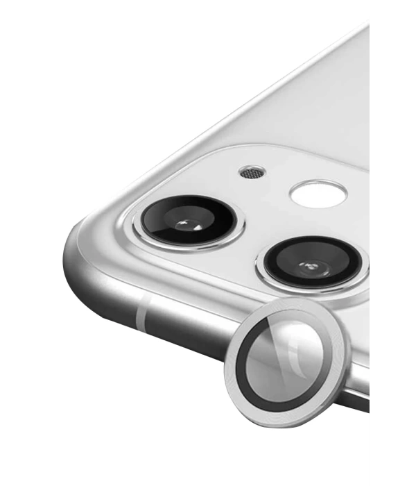 Newface iPhone 11 Raze Metal Kamera Lens - Gümüş