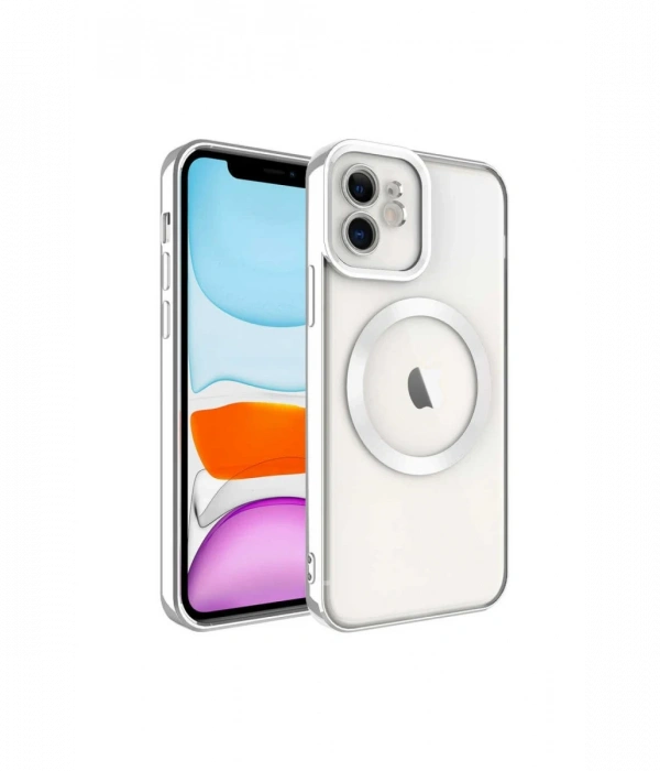 Newface iPhone 12 Kılıf Kross Magneticsafe Kapak - Titan Gri