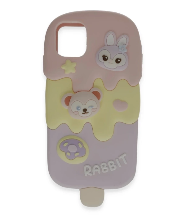 Newface iPhone 12 Kılıf Poky Karakter Silikon Kapak - Desen 11